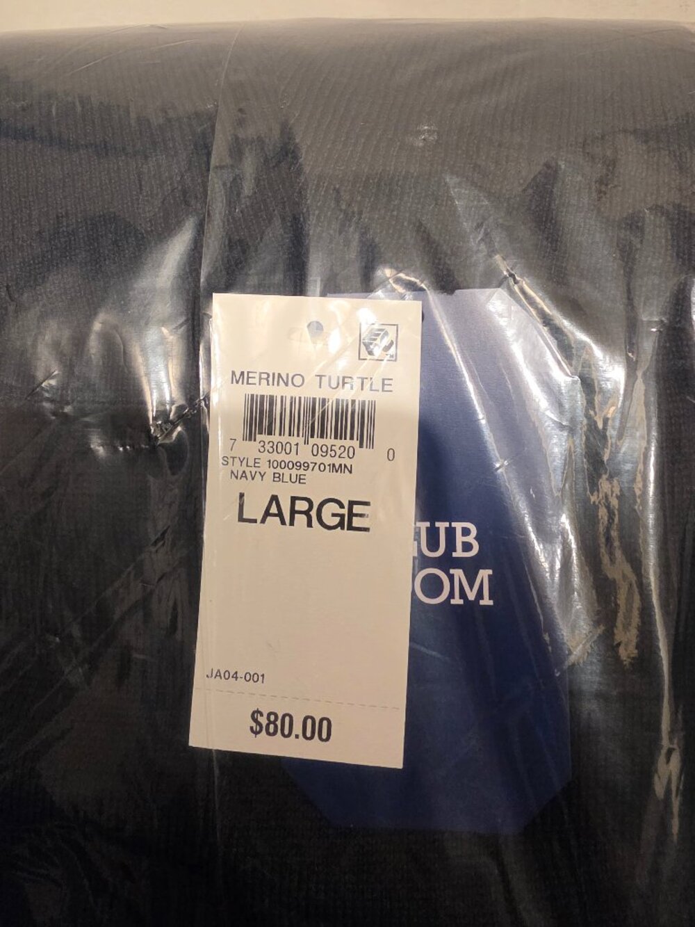 Navy Blue Turtle Neck  - Club Room